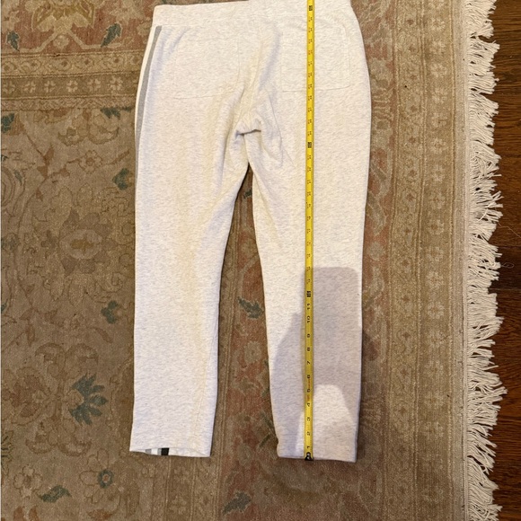 J. Crew Stylish Light Grey Joggers with Black Stripes, size M - Picture 4 of 10